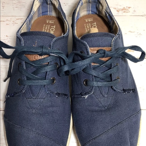Toms canvas lace up shoes Clearance